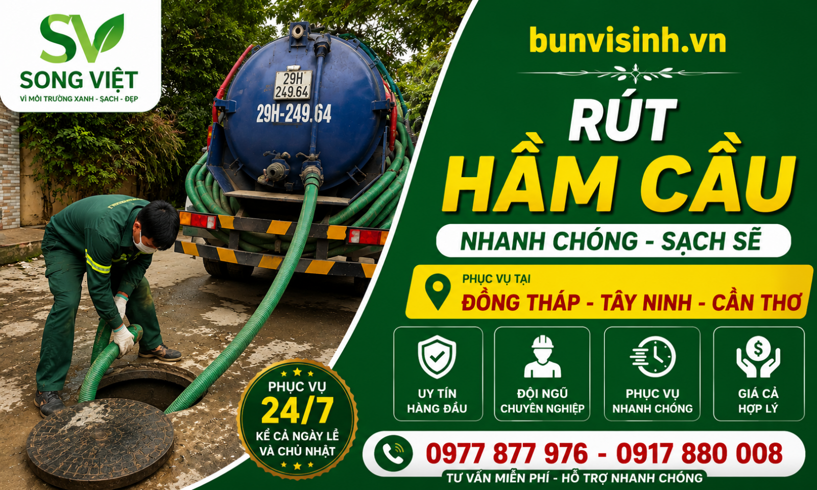 hút hầm cầu song việt