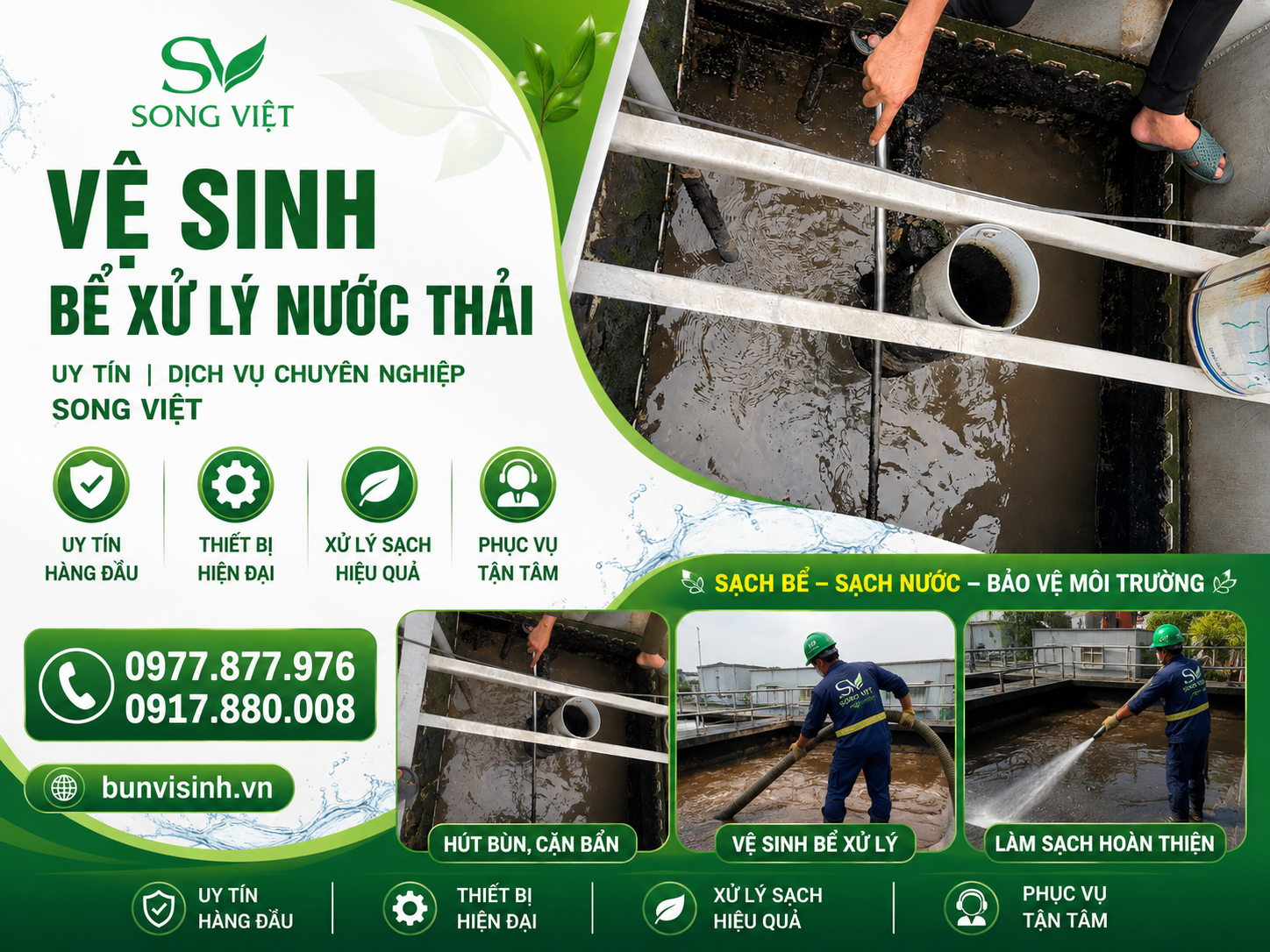 liên hệ song việt dịch vụ xử lý nước thải