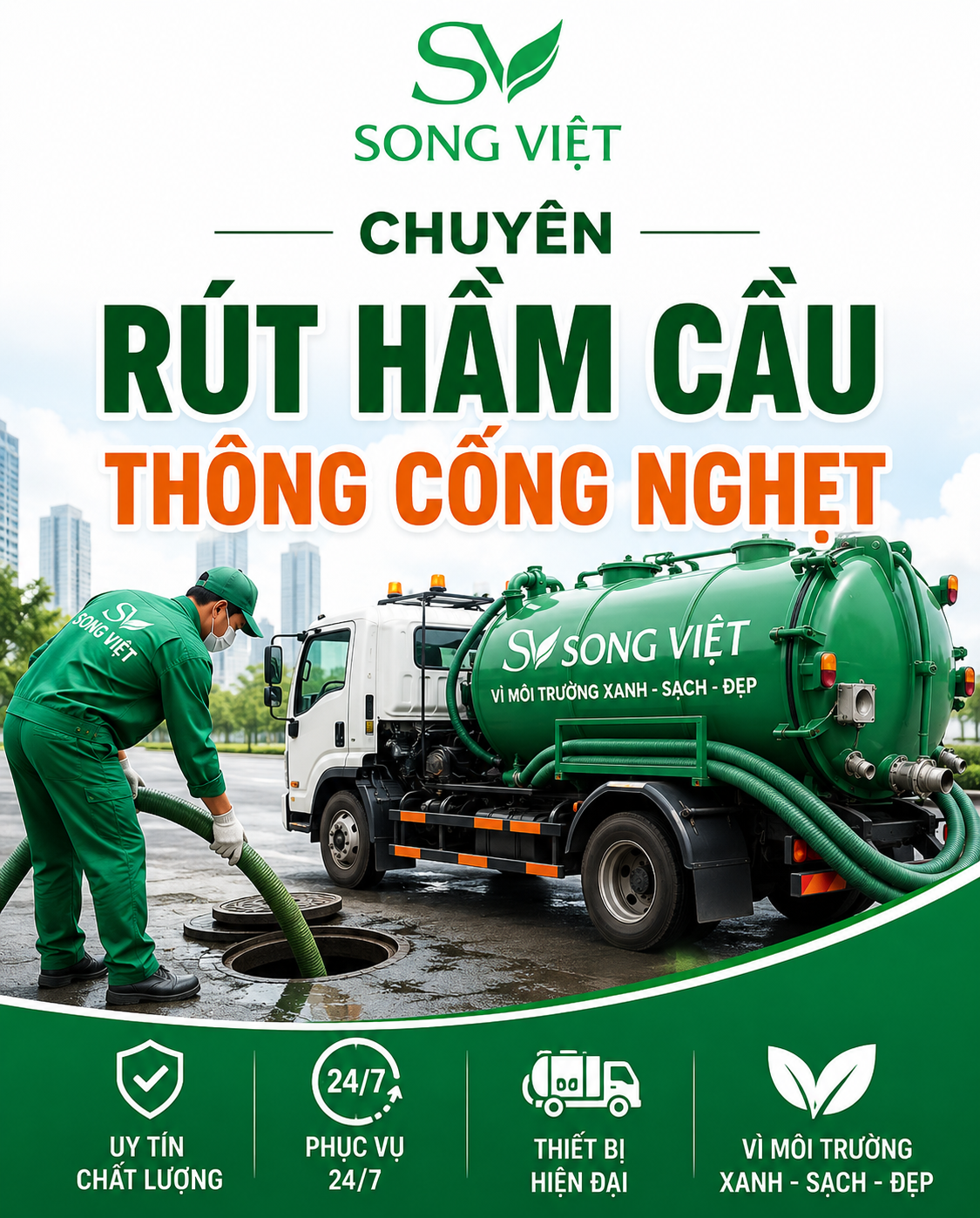 Dịch Vụ Rút Hầm Cầu Giá Rẻ Tận Nhà