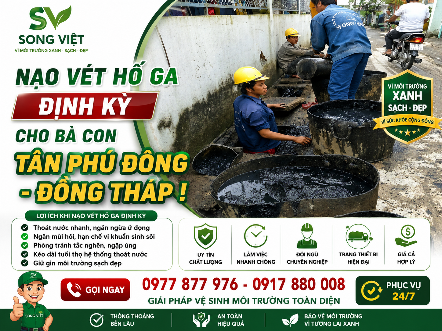 Lợi ích nạo bùn định kỳ tại Tân Phú Đông