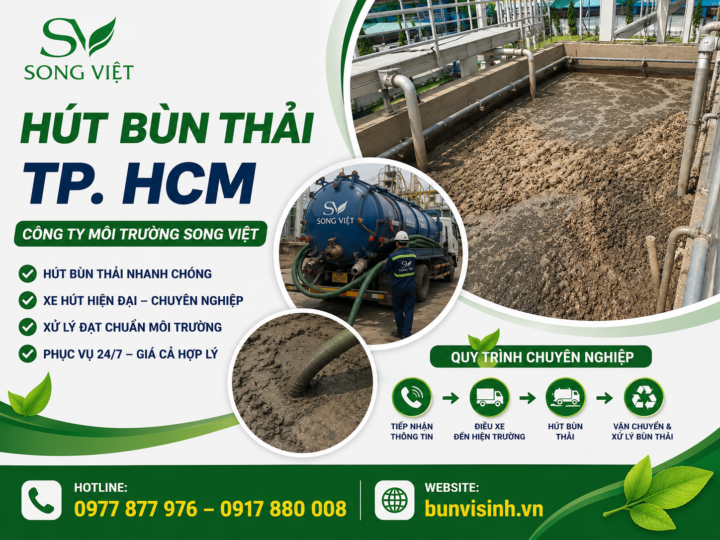 hút bùn thải TPHCM