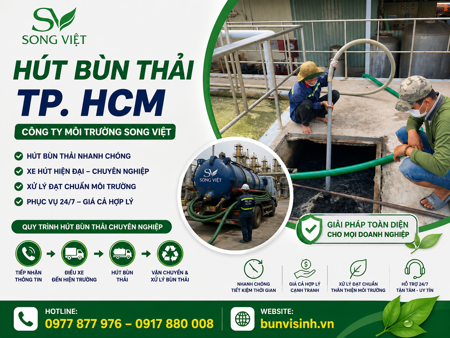 hút bùn thải TPHCM